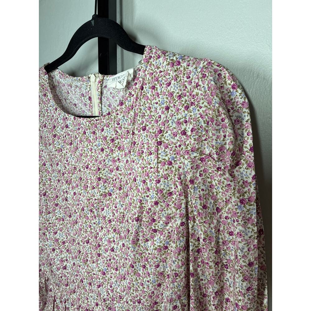 Hyacinth House Peplum Blouse Womens Small Pink Floral Ditsy Mia Top Tuckernuck - Picture 3 of 8